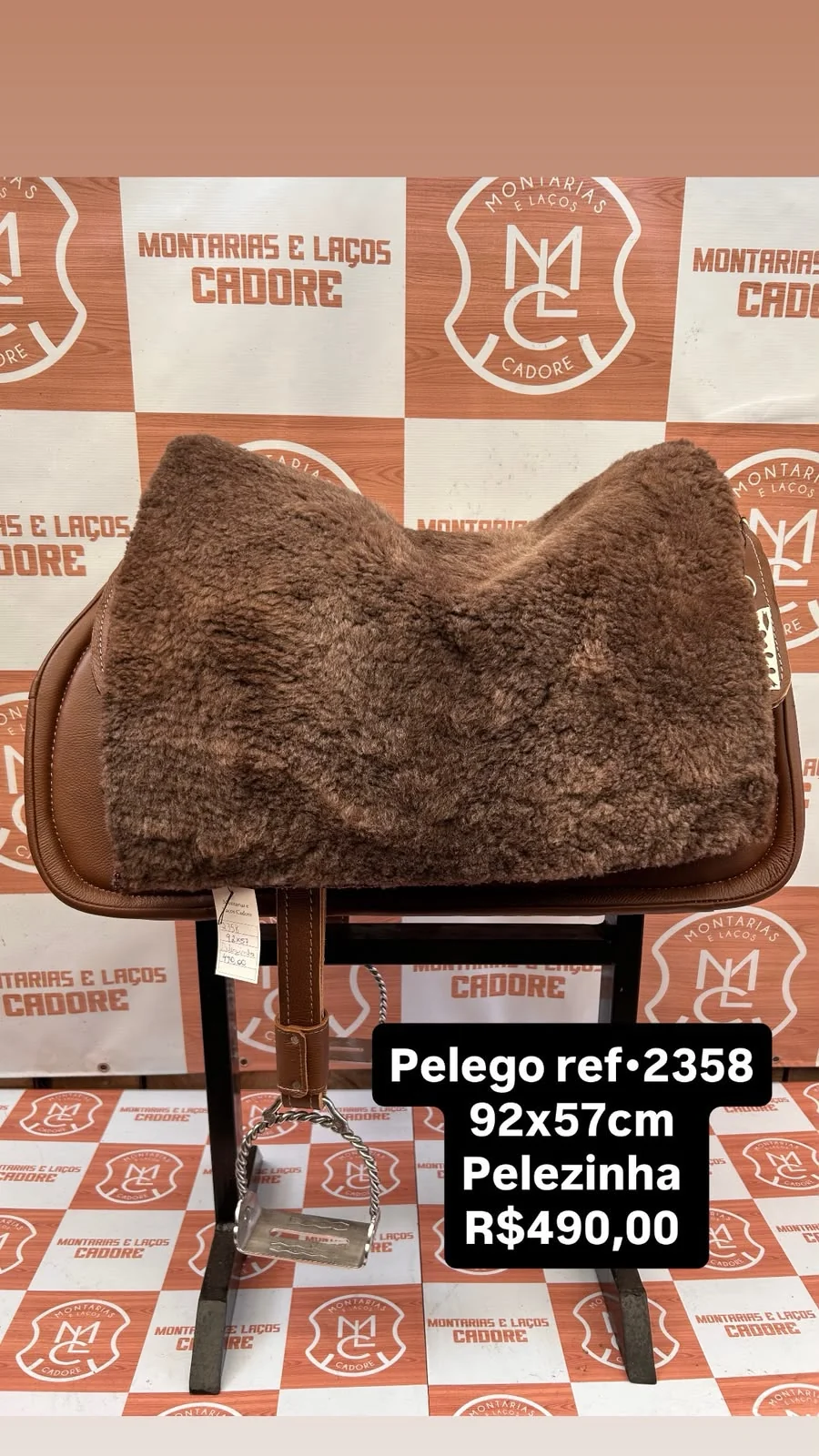 Pelego de Lã para cavalo