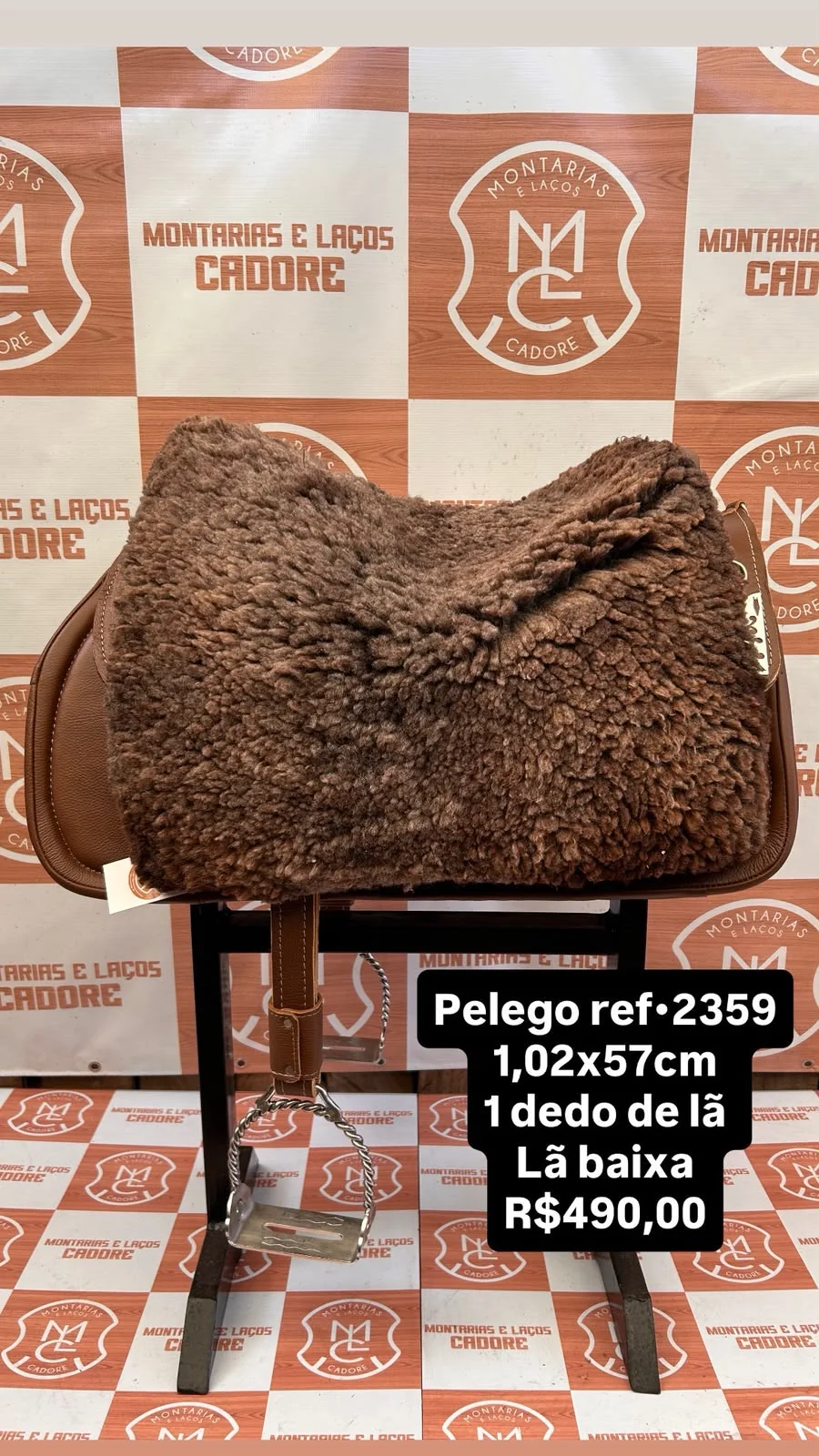 Pelego de Lã para cavalo