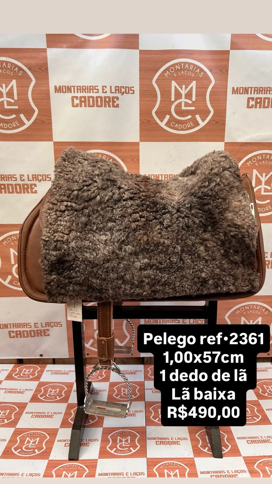 Pelego de Lã para cavalo