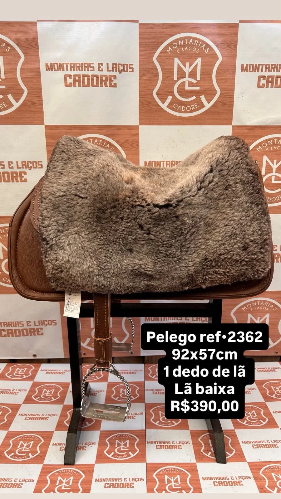 Pelego de Lã para cavalo