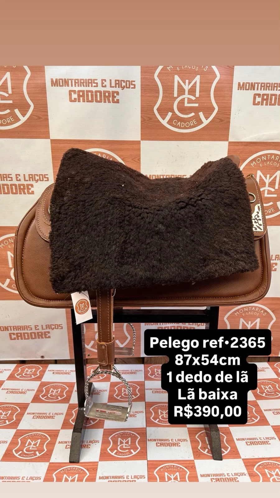 Pelego de Lã para cavalo