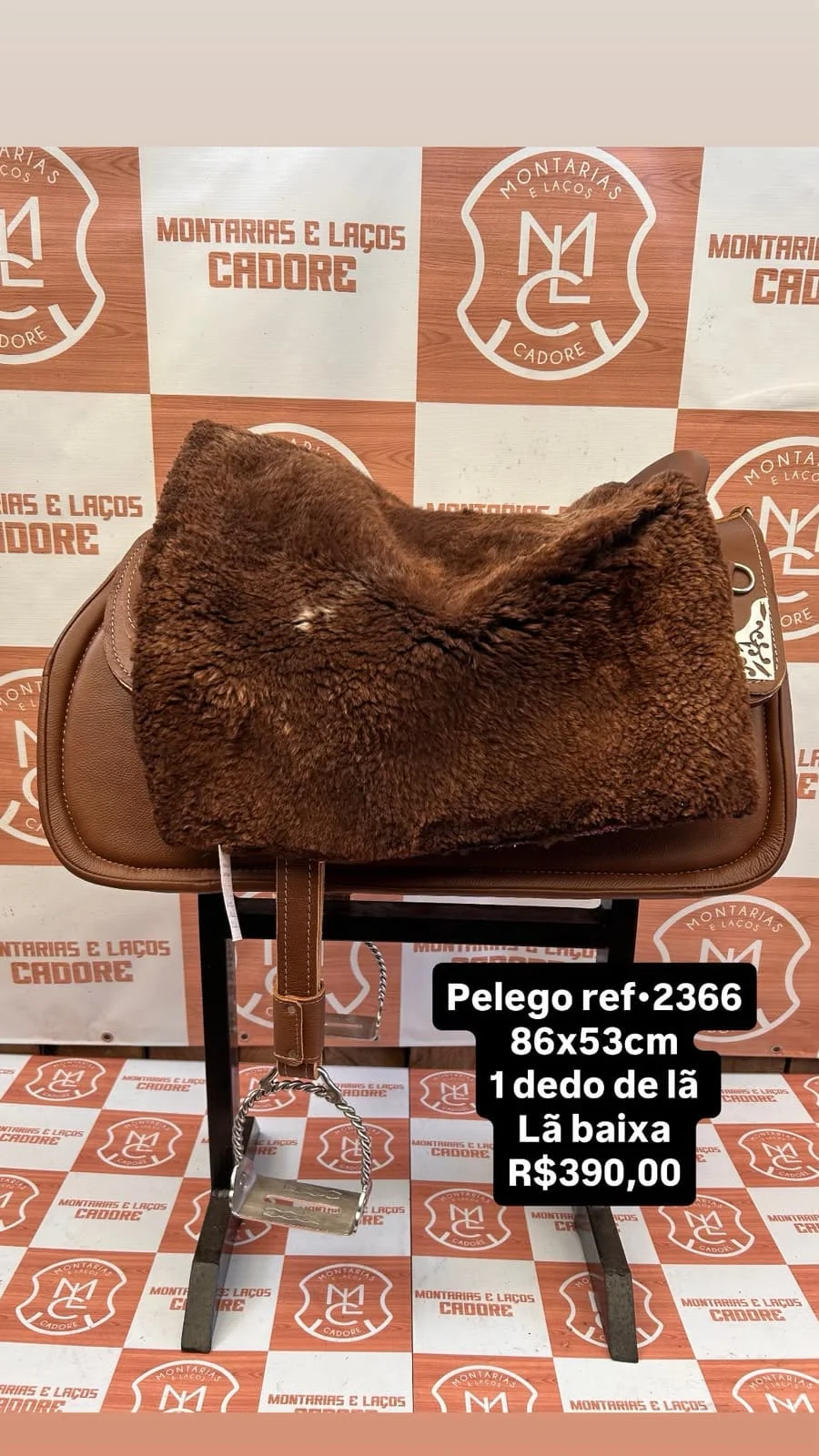 Pelego de Lã para cavalo