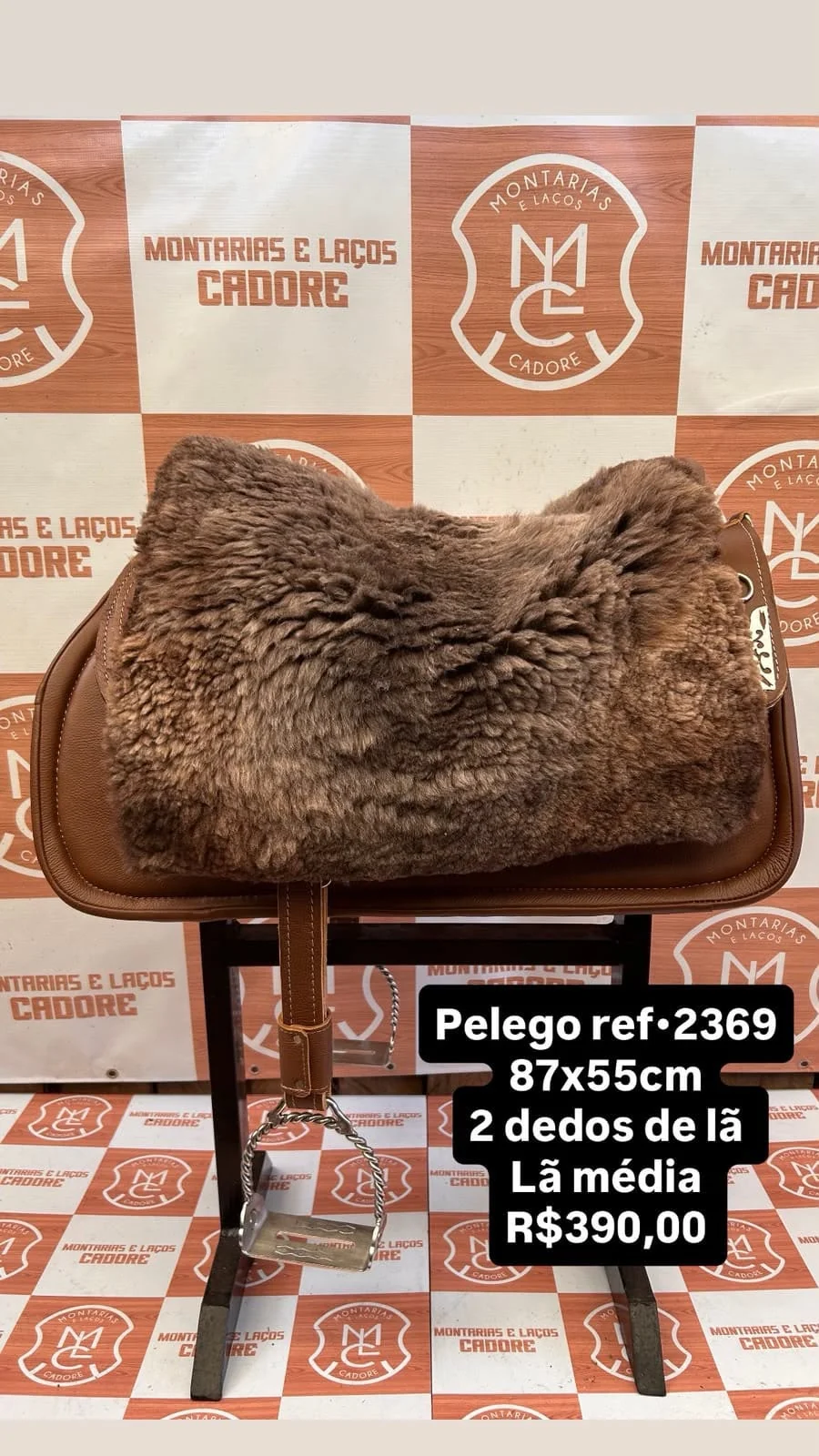 Pelego de Lã para cavalo