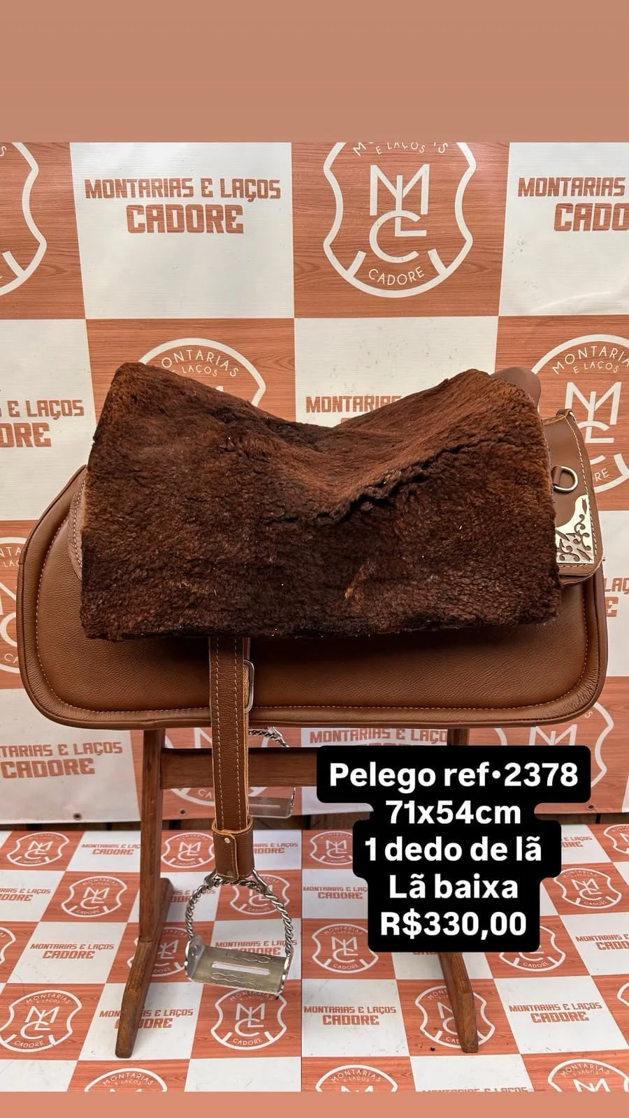 Pelego de Lã para cavalo